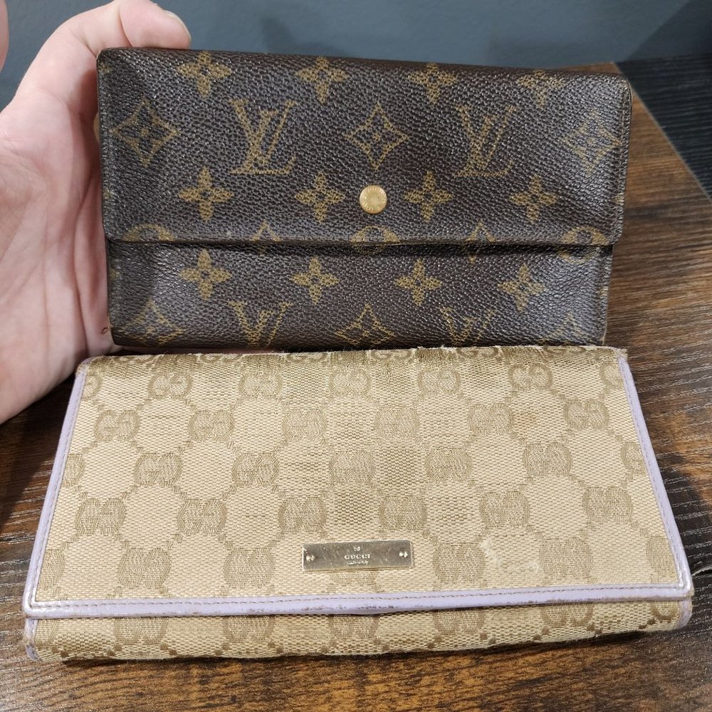 Gucci and Louis Vuitton Wallets